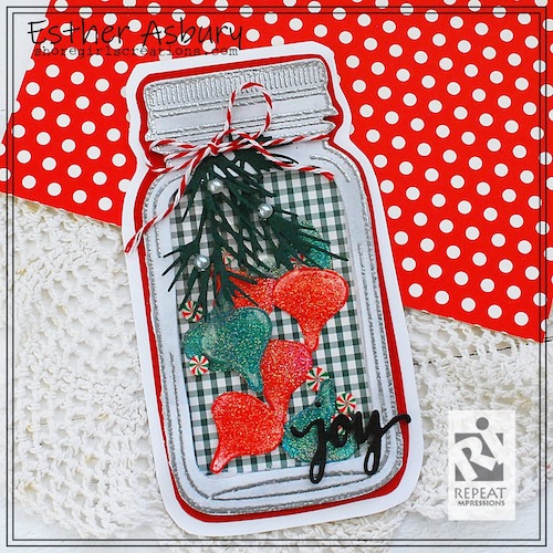The House That Stamps Built Tic-Tac-Toe Challenge D1119 card by Esther Asbury