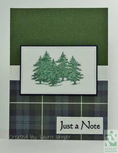 The House That Stamps Built Tic-Tac-Toe Challenge D1119 card by Laurie Unger