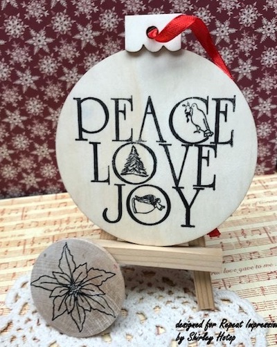 The House That Stamps Built fun & easy holiday ornaments by Shirley Hotop pic 2