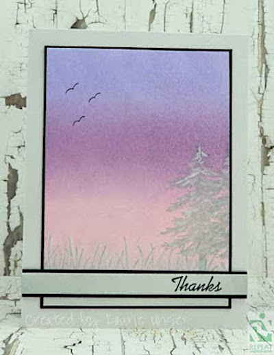 The House That Stamps Built, Throw Back Winter Card by Laurie Unger pic 1